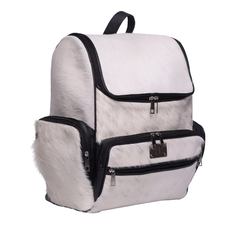 Cowhide Backpack - Leather Backpack for Women & Men - Backpack with Laptop Compartment - Travel Backpack