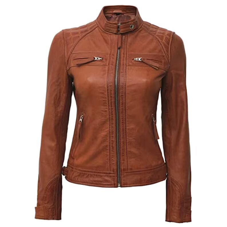 Motorcycle Jackets - Perfect Brown Leather Jacket for Women